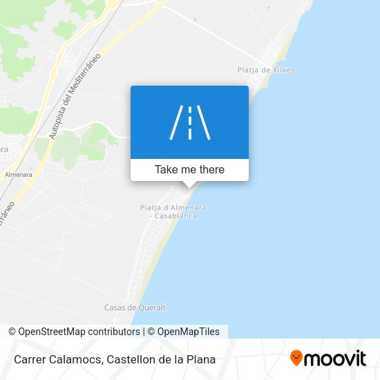 Carrer Calamocs map