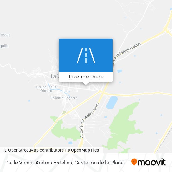 mapa Calle Vicent Andrés Estellés