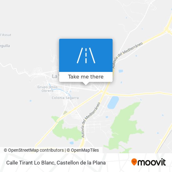 mapa Calle Tirant Lo Blanc