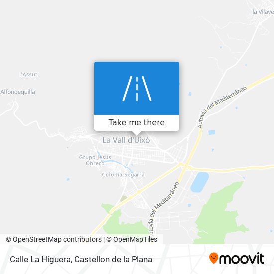 Calle La Higuera map