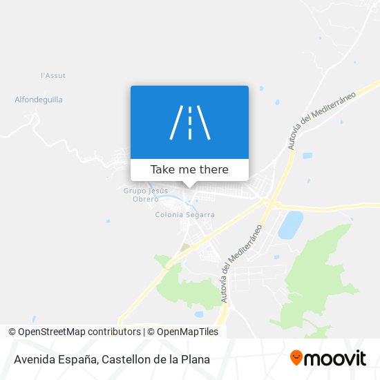 mapa Avenida España