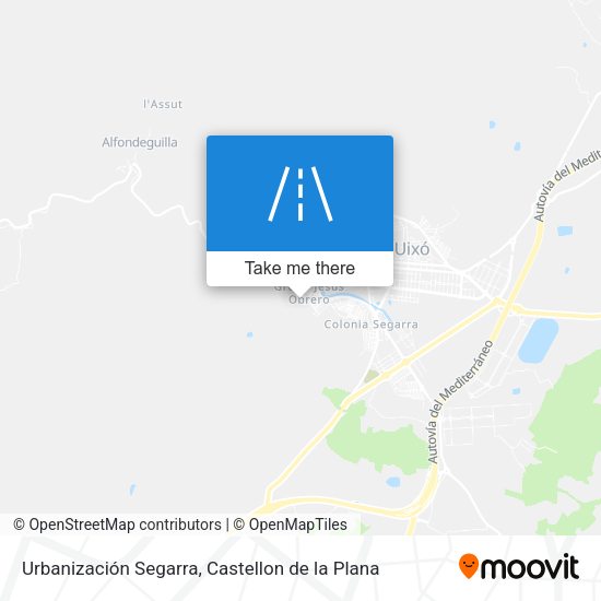 Urbanización Segarra map
