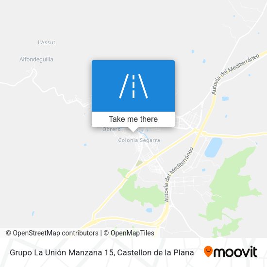 Grupo La Unión Manzana 15 map