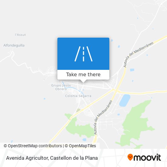 mapa Avenida Agricultor