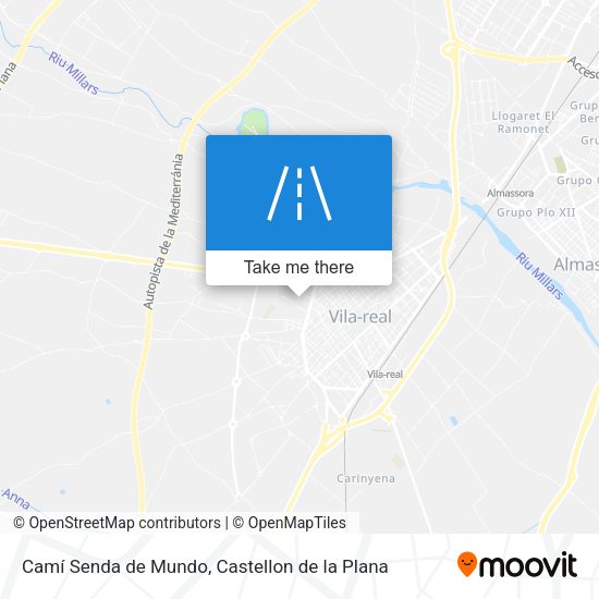 Camí Senda de Mundo map