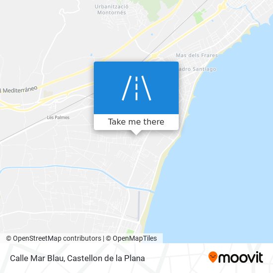 Calle Mar Blau map