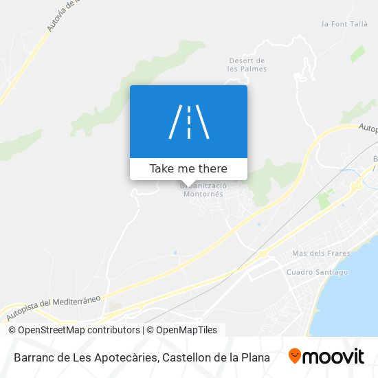 Barranc de Les Apotecàries map