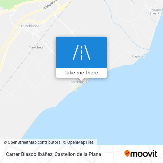 mapa Carrer Blasco Ibáñez