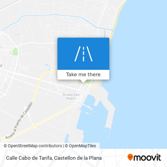 mapa Calle Cabo de Tarifa