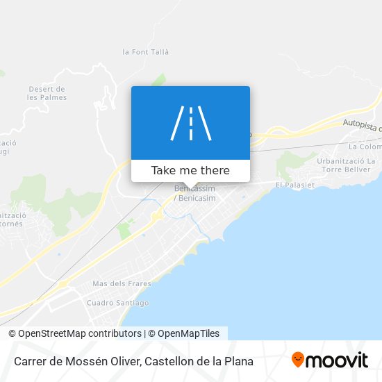 mapa Carrer de Mossén Oliver