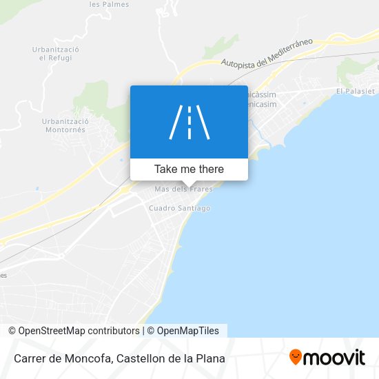 Carrer de Moncofa map