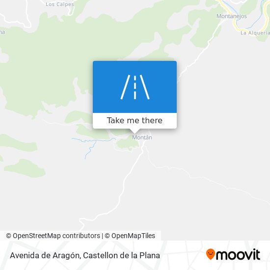 mapa Avenida de Aragón