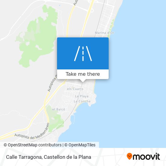 mapa Calle Tarragona