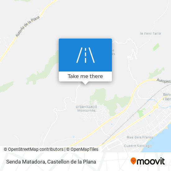 Senda Matadora map