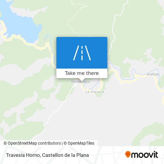 Travesía Horno map