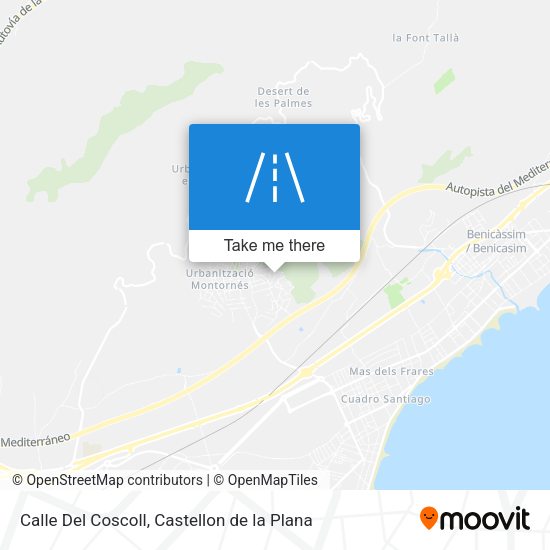Calle Del Coscoll map
