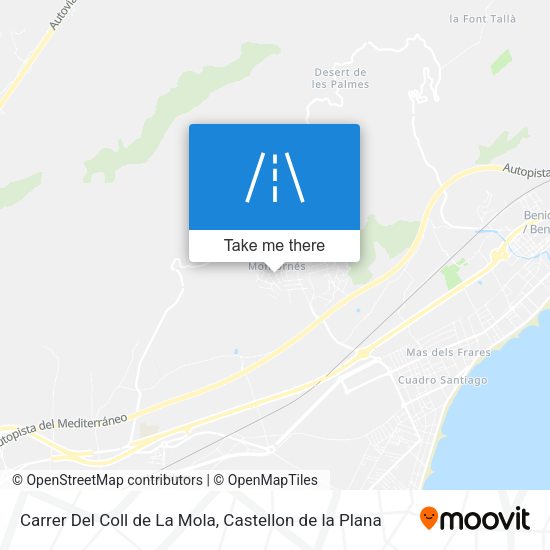 Carrer Del Coll de La Mola map