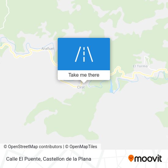 Calle El Puente map