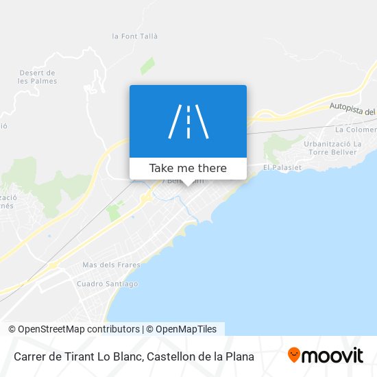 mapa Carrer de Tirant Lo Blanc