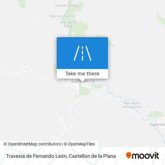 mapa Travesía de Fernando León