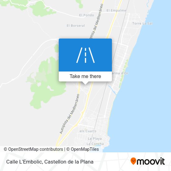 Calle L'Embolic map