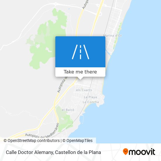 mapa Calle Doctor Alemany