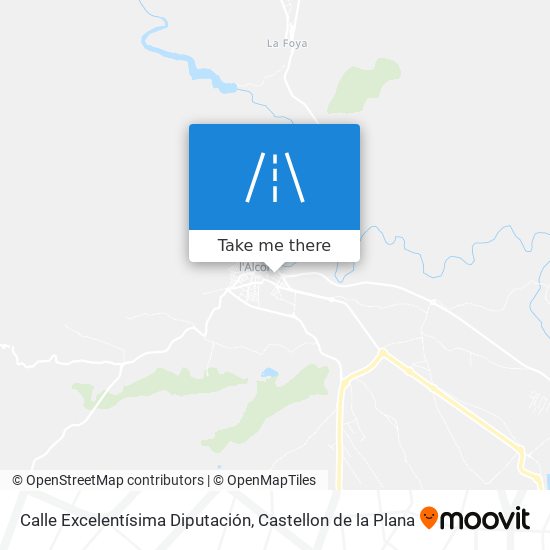 Calle Excelentísima Diputación map