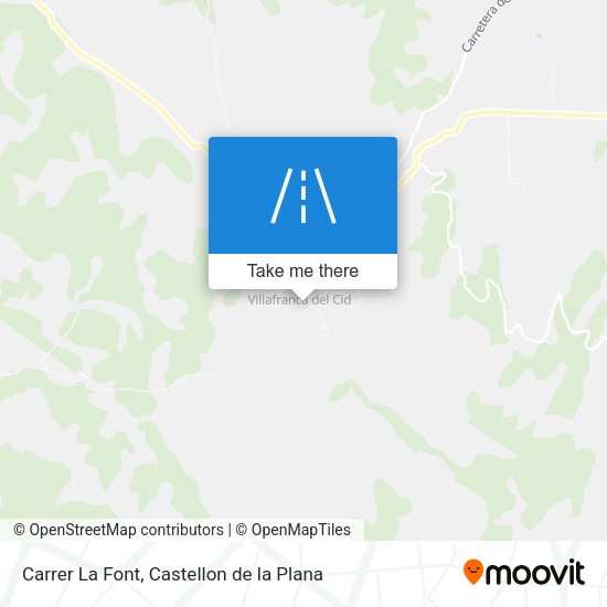 Carrer La Font map