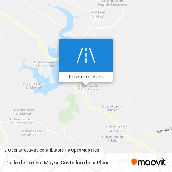 mapa Calle de La Osa Mayor