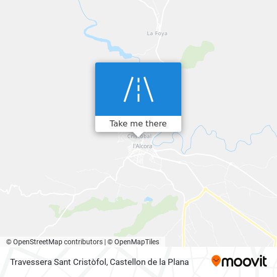 mapa Travessera Sant Cristòfol