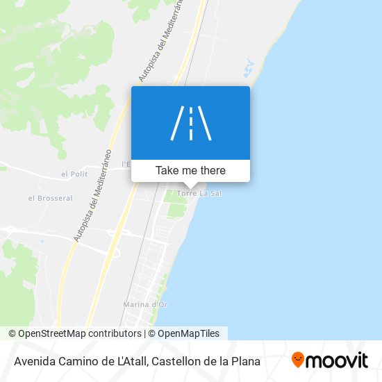 mapa Avenida Camino de L'Atall