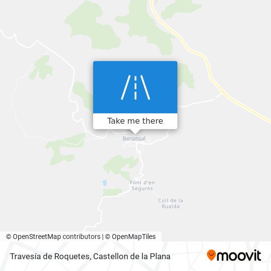 Travesía de Roquetes map