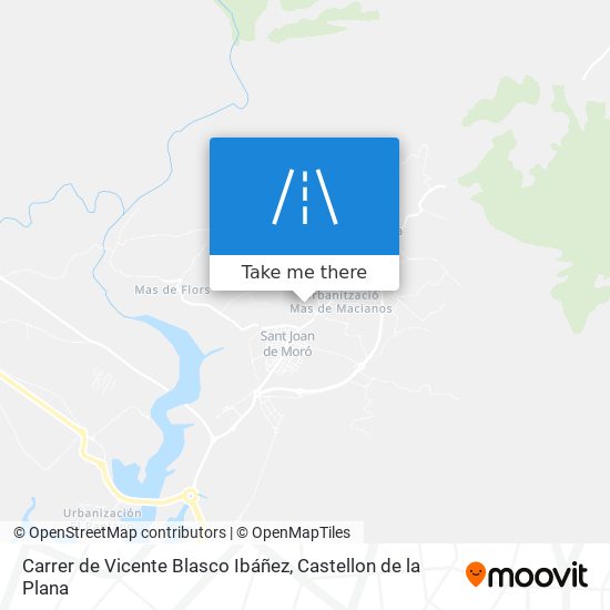 mapa Carrer de Vicente Blasco Ibáñez
