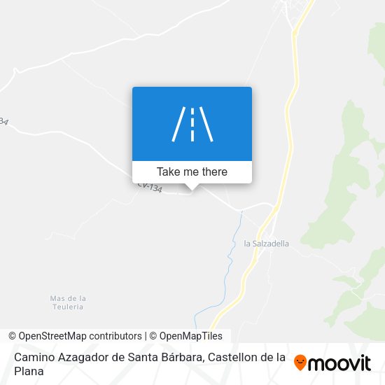 Camino Azagador de Santa Bárbara map