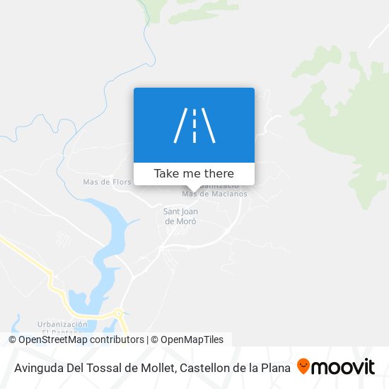 mapa Avinguda Del Tossal de Mollet