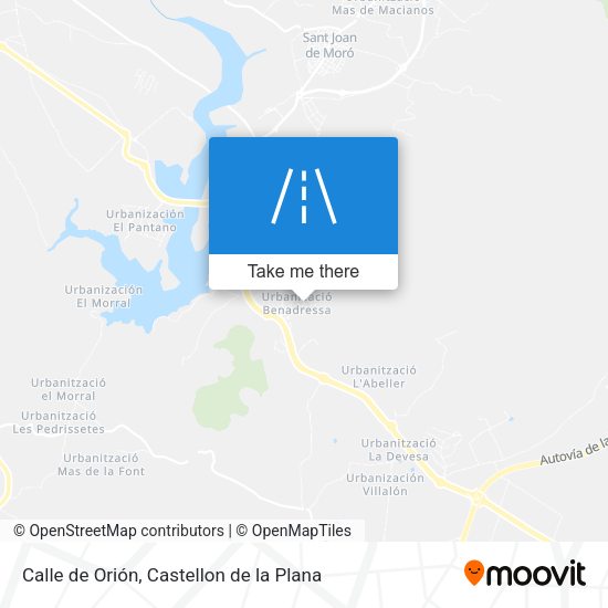 Calle de Orión map