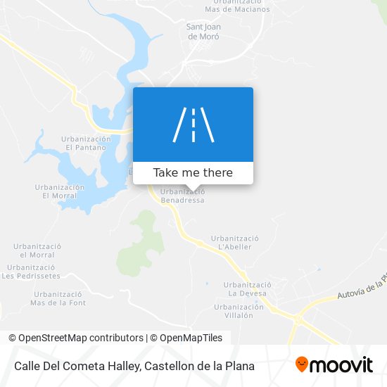 mapa Calle Del Cometa Halley