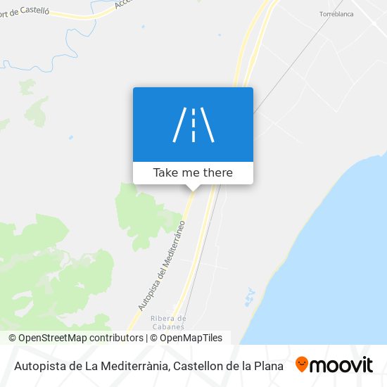 Autopista de La Mediterrània map