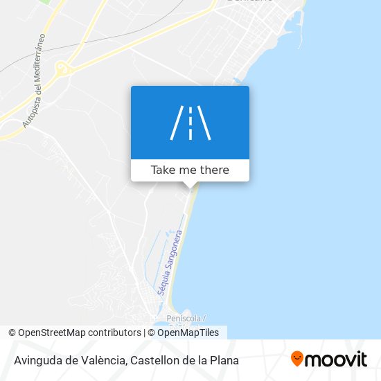 mapa Avinguda de València