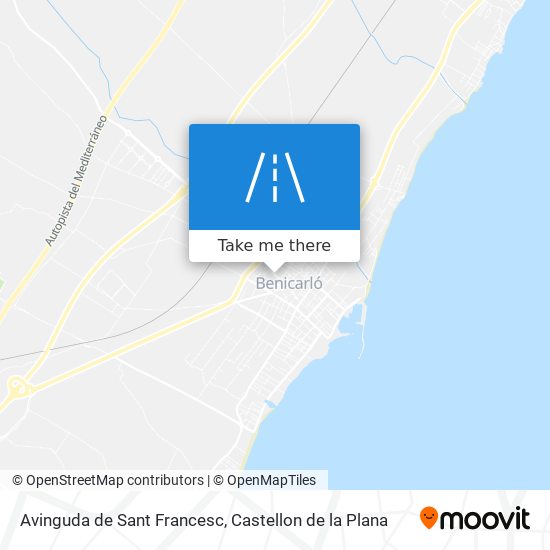 mapa Avinguda de Sant Francesc