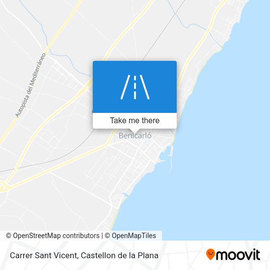 Carrer Sant Vicent map