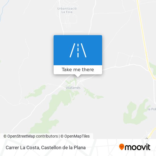 mapa Carrer La Costa
