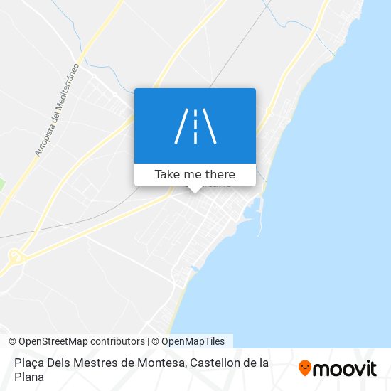 mapa Plaça Dels Mestres de Montesa