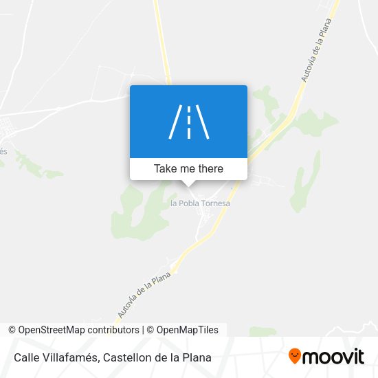 Calle Villafamés map