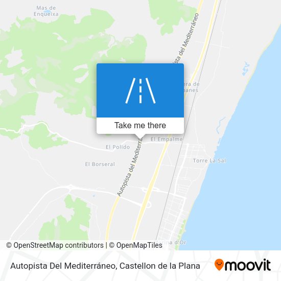 Autopista Del Mediterráneo map