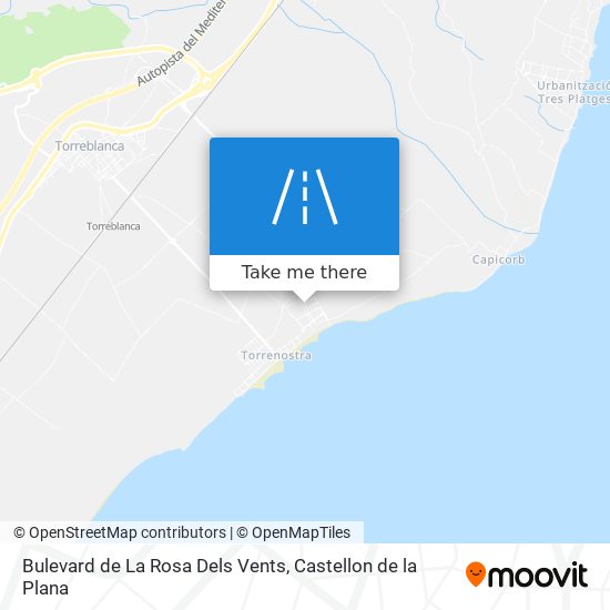 Bulevard de La Rosa Dels Vents map