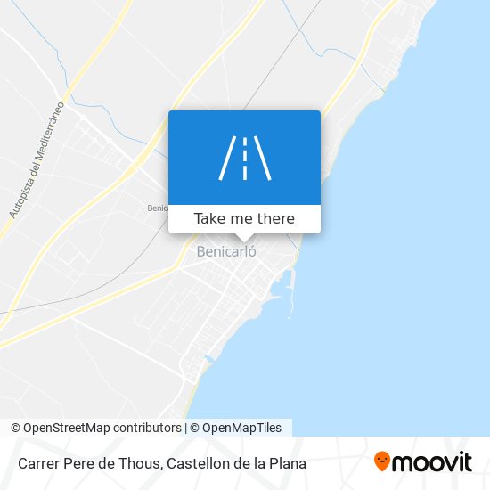 Carrer Pere de Thous map