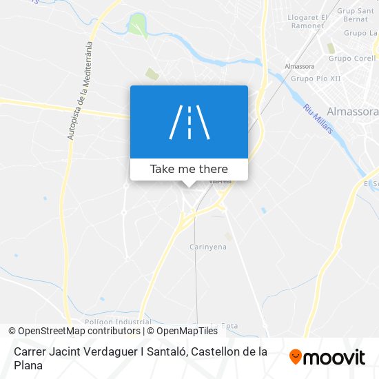 mapa Carrer Jacint Verdaguer I Santaló