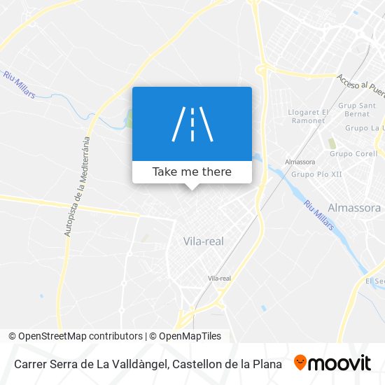 mapa Carrer Serra de La Valldàngel