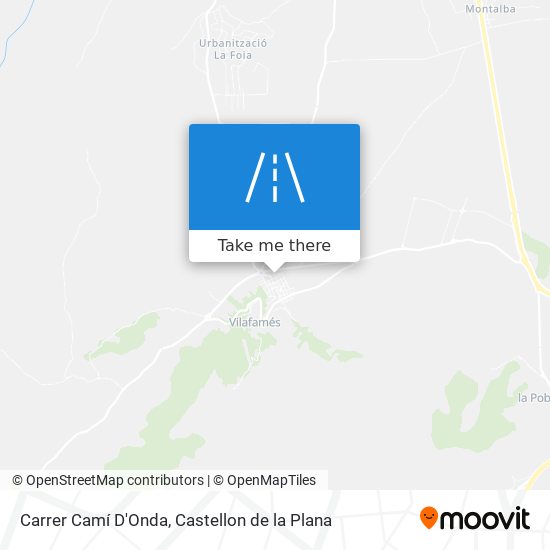 mapa Carrer Camí D'Onda